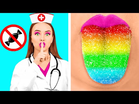 Видео: Как Пронести Еду В Больницу | Крутые идеи от BaRaDa Challenge