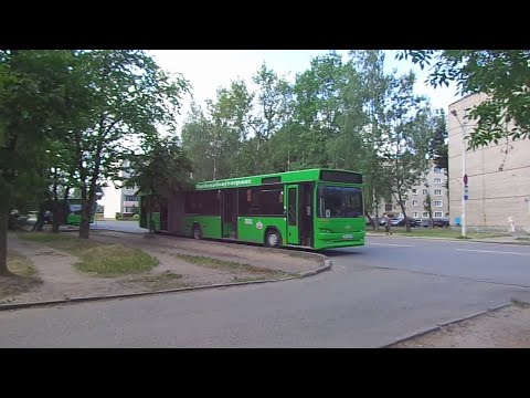 Видео: Автобус №4 (Полоцк). Улица Мариненко - Боровуха-3