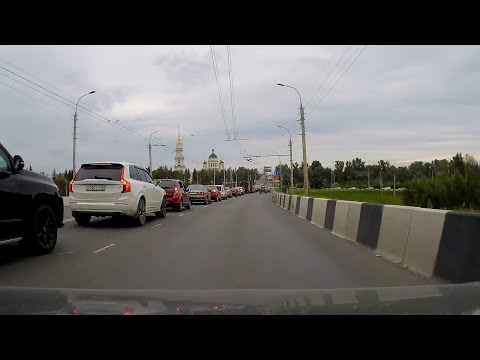 Видео: Рыбинск в пасмурный день | Driving around Rybinsk on a cloudy day