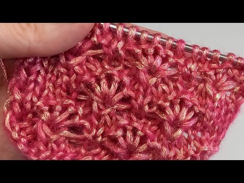 Видео: 🫣ОКАЗАЛОСЬ, ЧТО ПРОСТО🤩. Ажурные цветы. Узор спицами