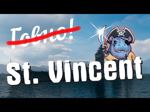 Видео: 👍 Новая ветка британских линкоров. St. Vincent [World of Warships]