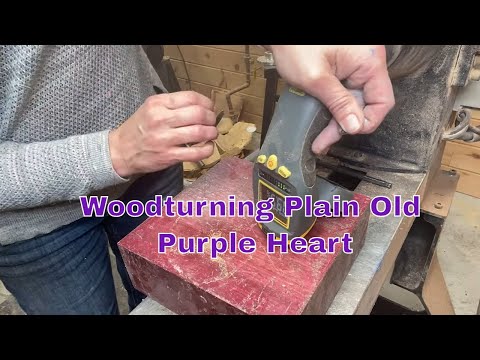 Видео: Точение по дереву. Обычное старое ПУРПУРНОЕ СЕРДЦЕ!