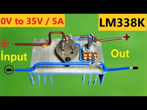 Видео: Регулятор напряжения LM338K Блок питания / выход постоянного напряжения