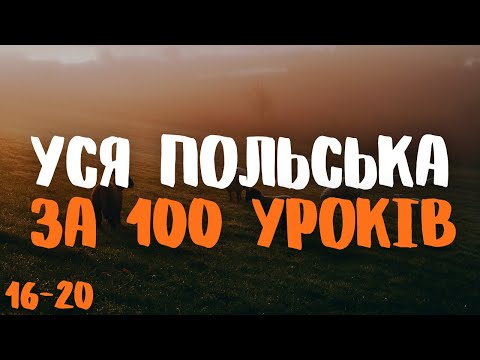 Видео: Уся Польська мова за 100 уроків! | Уроки 16-20 | Польські слова та фрази | Польська мова з нуля.