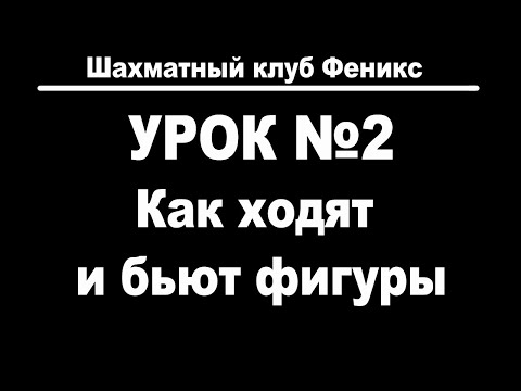 Видео: Урок 2. Как ходят и бьют шахматные фигуры.