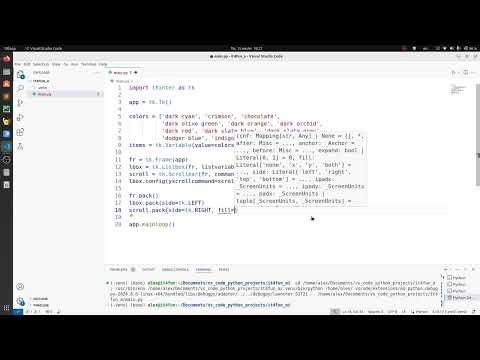 Видео: уроки python. Tkinter, listbox. Александр Килинкаров