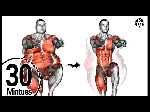 Видео: 30 минут! Устранение жира стоя ➜ Впечатляющие результаты.