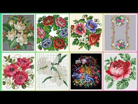 Видео: Очень красивые и потрясающие идеи схем для вышивки крестом