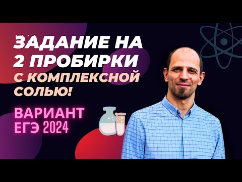 Видео: Как решать задание 6 на 2 пробирки из реального ЕГЭ 2024 с комплексной солью?