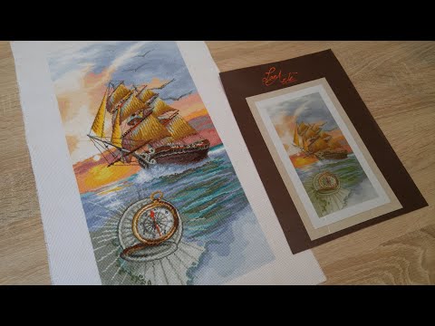 Видео: LANARTE: "On a Discovery Travel" / 2 этап / ФИНИШ / Вышивка крестиком