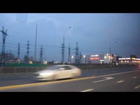 Видео: Мчим на новом пригородном автобусе ЛиАЗ-5292.65-03 по вечернему Ленинградскому шоссе из Клина