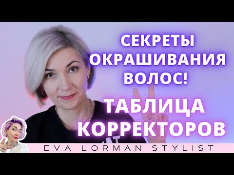 Видео: Как убрать ненужный цвет волос! Корректоры цвета волос! Ева Лорман