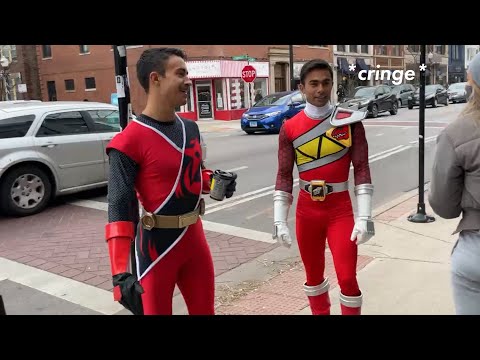 Видео: Просто гуляю, будучи Могучим Рейнджером (Влог)