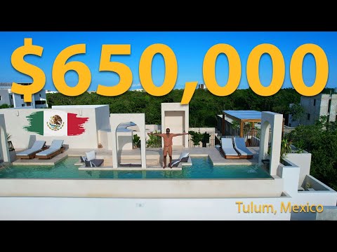 Видео: ТУР ПО ДВУМ НЕВЕРОЯТНЫМ РОСКОШНЫМ ВИЛЛАМ В ТУЛУМЕ НА ПРОДАЖУ | ОБЕ ДО 650 ТЫС. ДОЛЛАРОВ | ТУЛУМ, ...