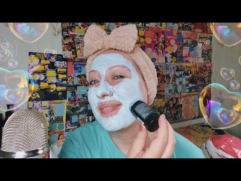 Видео: Асмр ПОУХАЖИВАЮ ЗА ЛИЦОМ💆🏻МАСКА-СТИК ОТ БАТЕЛЬ😴Шепот, Релакс, Мурашки | Asmr facial care, face mask