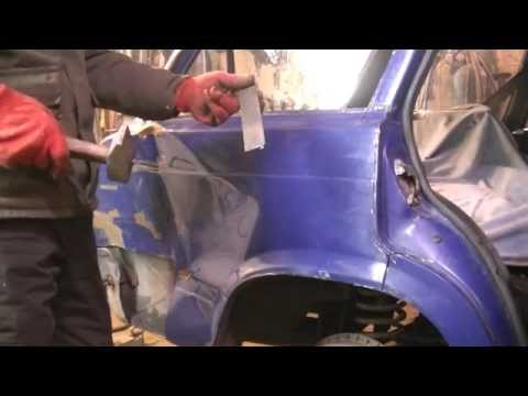 Видео: Замена заднего крыла на ВАЗ 2104 .Кузовной ремонт