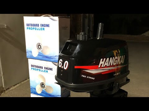 Видео: лодочный мотор HANGKAI 6 ,какой винт поставить?