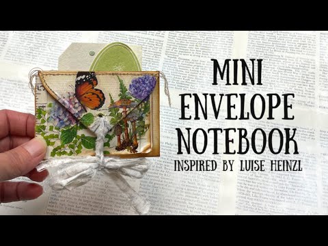 Видео: Мини-блокнот в конверте, вдохновлённый Луизой Хайнцль 🦋 ShanoukiArt 🦋🧿