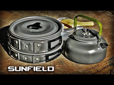 Видео: Полезные товары из Китая/Набор посуды для туризма и рыбалки Sunfield