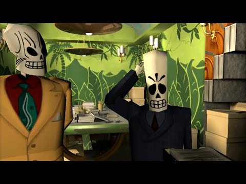 Видео: Grim Fandango - прохождение - часть 2 - Каменный лес