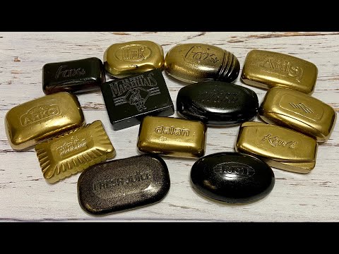 Видео: ASMR Soap/ cutting dry paint soap/ резка сухого крашенного мыла