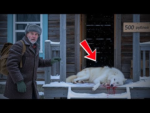Видео: Одинокий старый ветеран купил заброшенный дом за 500 рублей—и обнаружил внутри раненого белого волка