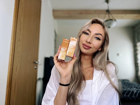 Видео: Обзор средств для автозагара от Clarins - капли Self Tan Radiance-Plus Golden Glow Booster.