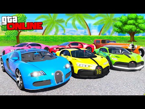 Видео: УГНАЛ 10 ЧИТ BUGATTI С АВТОСАЛОНА МАЖОРА ЗА 180 СЕКУНД! БИТВА ВОРОВ В ГТА 5!