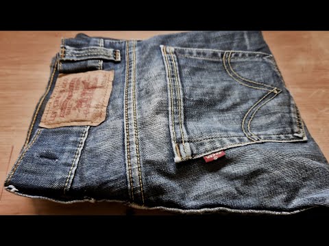 Видео: Из старых джинсов в стильную сумку! Полное преображение за 30 минут!