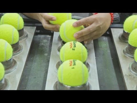 Видео: Изготовление теннисных мячей
