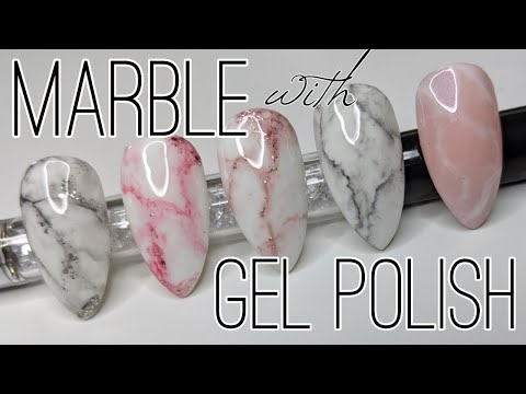Видео: Мраморный гель-лак | Мой новый любимый способ создания мраморного эффекта