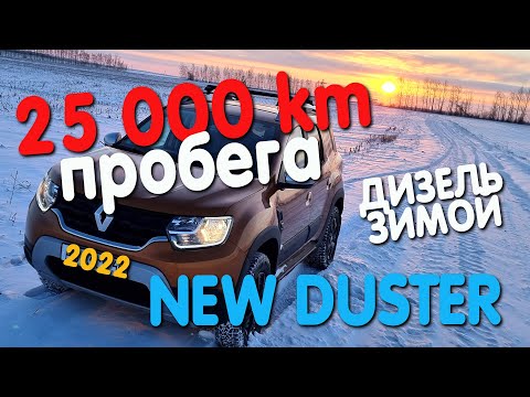 Видео: Пробег 25 000 Новый Рено Дастер Дизель  2021 - 2022 мнение реального владельца Дизель зимой