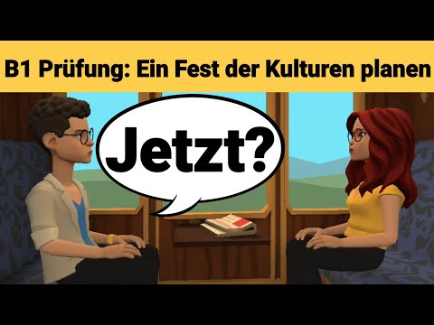Видео: Устный экзамен по немецкому языку B1 | Планируйте что-нибудь вместе/диалог. Часть 3: Праздник.