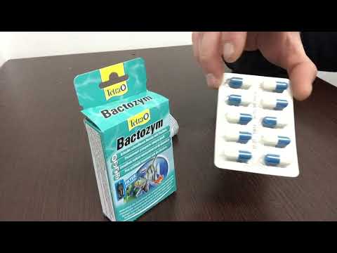 Видео: Средство для аквариума Tetra Bactozym 10 капсул,для быстрого запуска аквариума