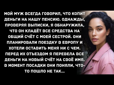 Видео: Мой муж всегда говорил, что копит деньги на нашу пенсию. Однажды, проверяя выписки, я обнаружила...