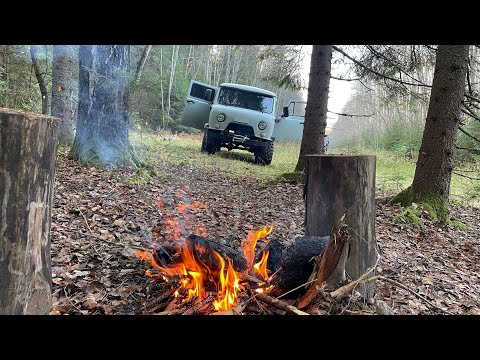 Видео: УАЗ буханка- первый выезд на пикник.