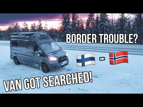 Видео: Фургон обыскали и задержали на границе с Норвегией | Extreme Winter Vanlife