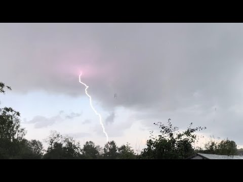 Видео: СИЛЬНАЯ ГРОЗА с ГРАДОМ 26 июля