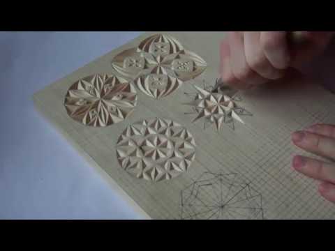 Видео: Геометрическая резьба по дереву. Урок 20 (geometric wood carving)