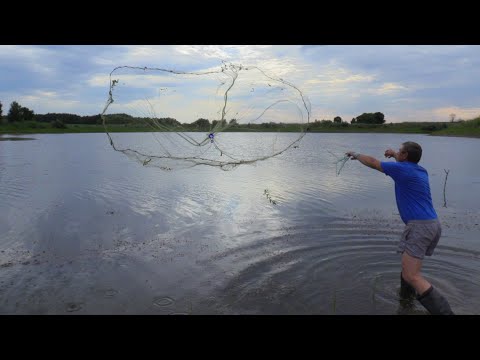 Видео: Тест-драйв кастинговой сети. Американка 4 м. капрон | Рыбалка от Игоря