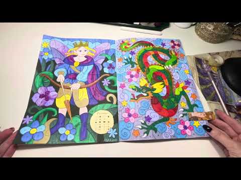 Видео: Раскрашено за месяц: сентябрь-октябрь 2025 г. 🍁🍄‍🟫👻🎃🍂🍁