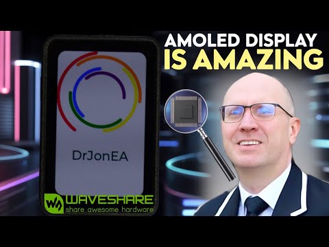 Видео: Обзор впечатляющего дисплея RP2350 AMOLED с диагональю 1,64 дюйма от Waveshare!