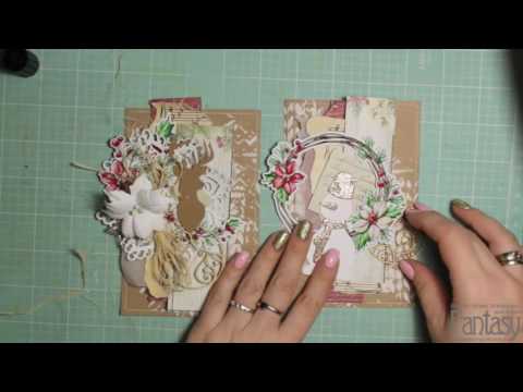 Видео: Мк Новогодние многослойные открытки-близнецы