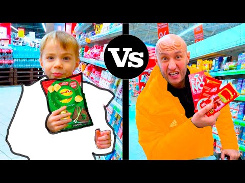 Видео: ФЁДОР vs ПАПА. ПОКУПКИ  ЗЕЛЁНЫЙ vs КРАСНЫЙ.