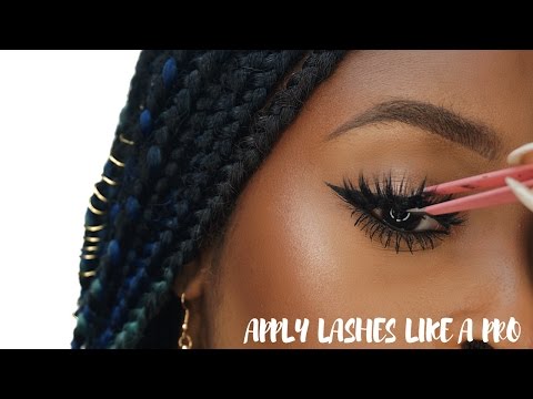 Видео: Как наклеить накладные ресницы для начинающих (просто, легко и быстро)