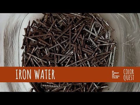 Видео: КАК СДЕЛАТЬ ЖЕЛЕЗНУЮ ВОДУ ДЛЯ ИЗМЕНЕНИЯ ЦВЕТА НАТУРАЛЬНОГО КРАСИТЕЛЯ | ОРГАНИЧЕСКИЙ КРАСИТЕЛЬ | М...