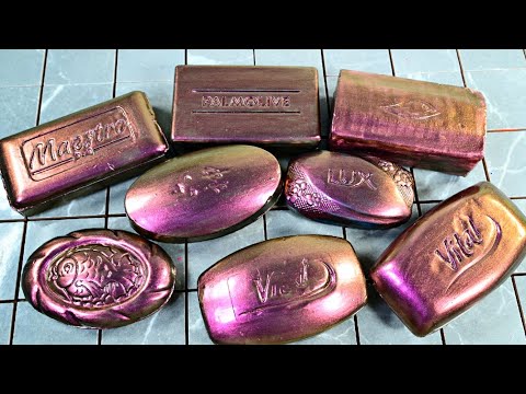 Видео: ASMR SOAP. 🤎💜Резка сухого мыла. Satisfying video🤎💜