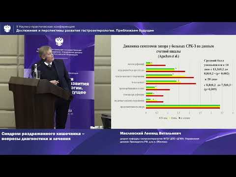 Видео: Масловский Л.В. Синдром раздраженного кишечника – вопросы диагностики и лечения