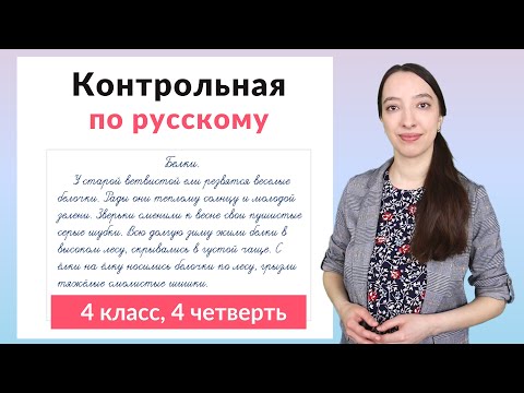 Видео: Контрольная работа по русскому языку 4 класс 4 четверть. Диктант плюс задания