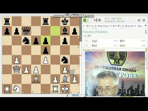 Видео: Староиндийское начало против Дракона. Соперник 2400, к 20 му ходу уже все решилось.
